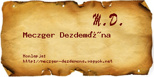 Meczger Dezdemóna névjegykártya